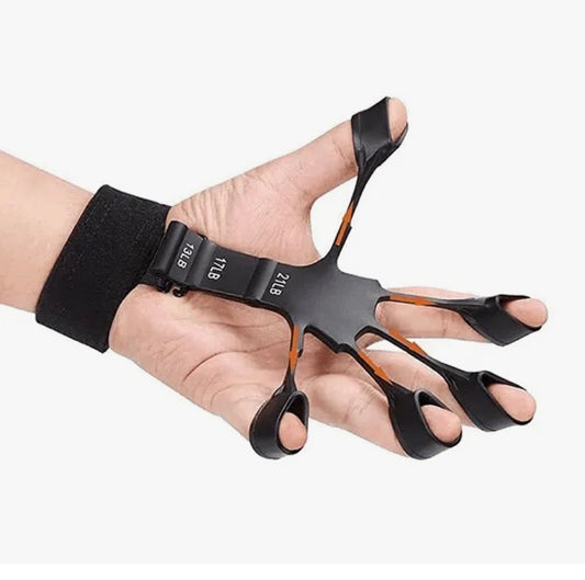 1 Peice Finger Gripper Guitar Finger Exerciser Hand Strengthener Hand Trainer Black