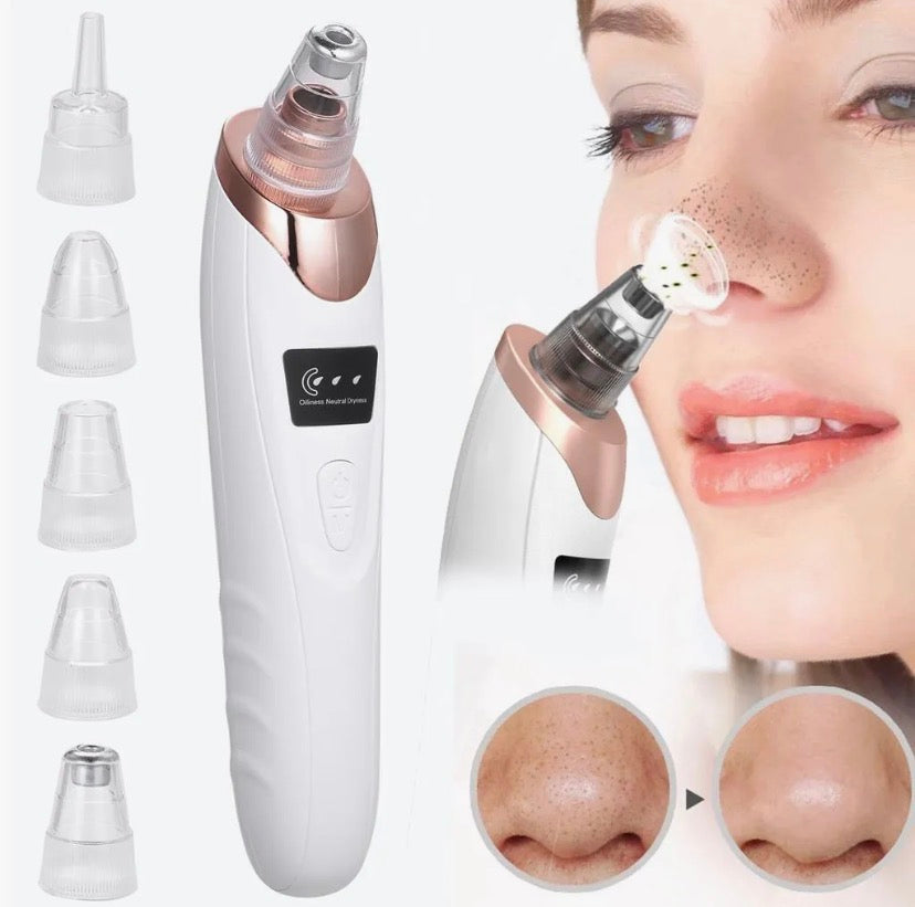 5 in 1 Electric Blackhead Acne Oil Remover Vacuum Suction Face Pore Cleaner Machine